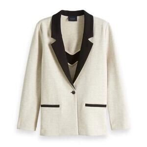 Scotch & Soda Cream and Black Blazer